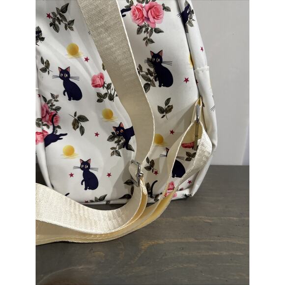 Sailor Moon Luna Floral Mini Backpack Single Strap Jingpin Creations NWT - Picture 7 of 10